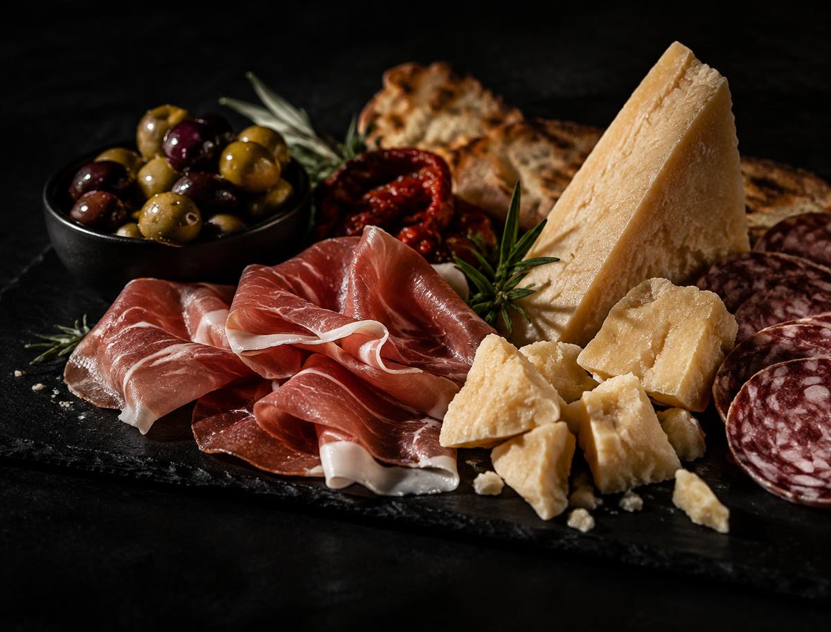 Planche de charcuteries et fromages italiens